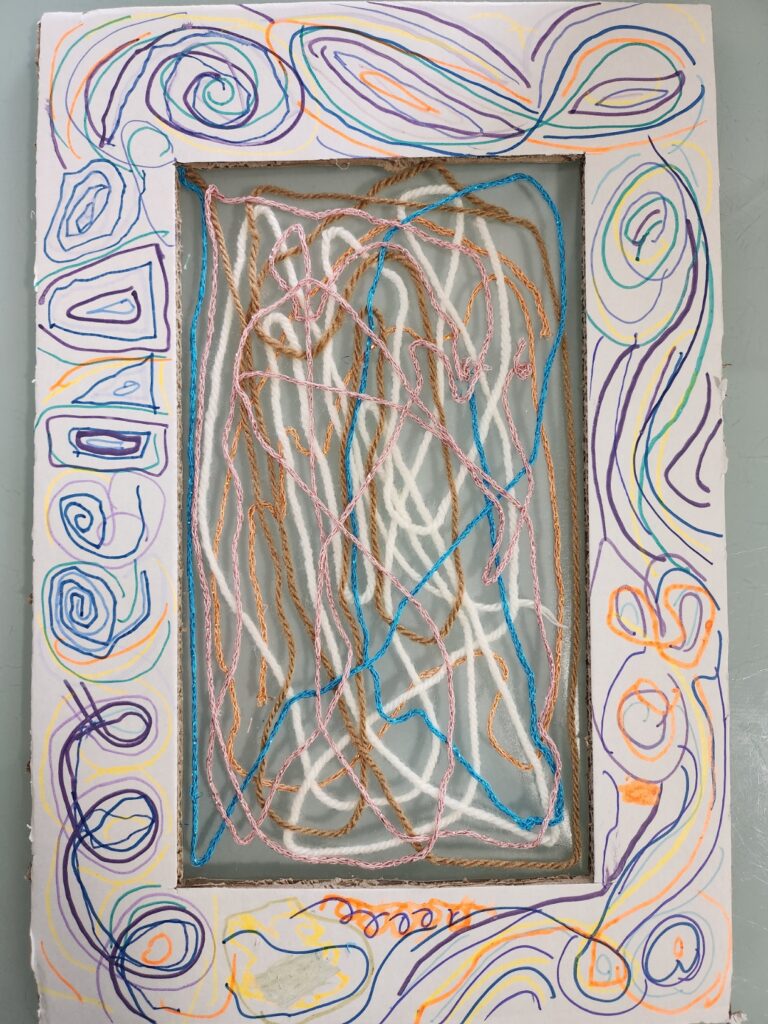 Dessiner avec de la laine 1